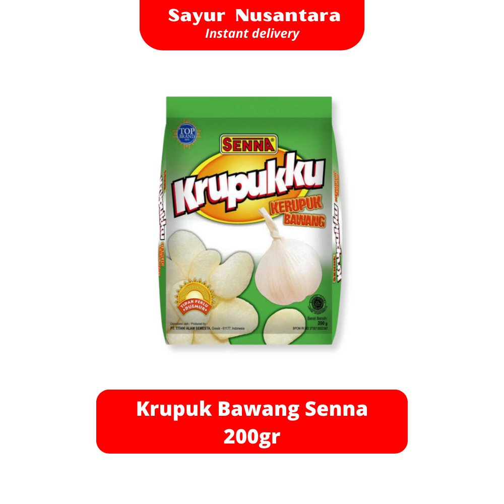 

Krupuk Bawang Senna 200gr - Sayur Nusantara