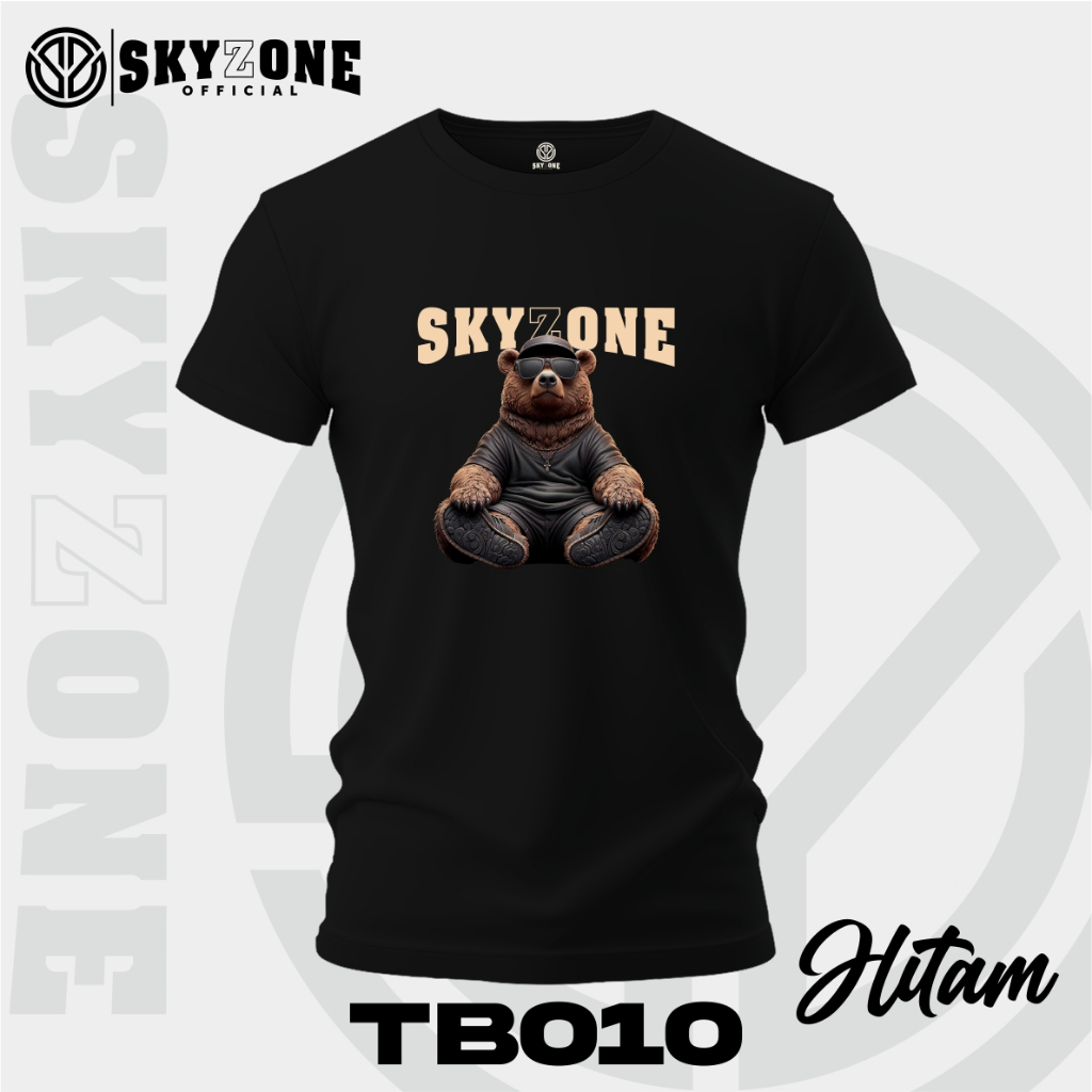 SKYZONE Tshirt kaos distro BERUANG TEDDY BEAR, Kaos Beruang TB010