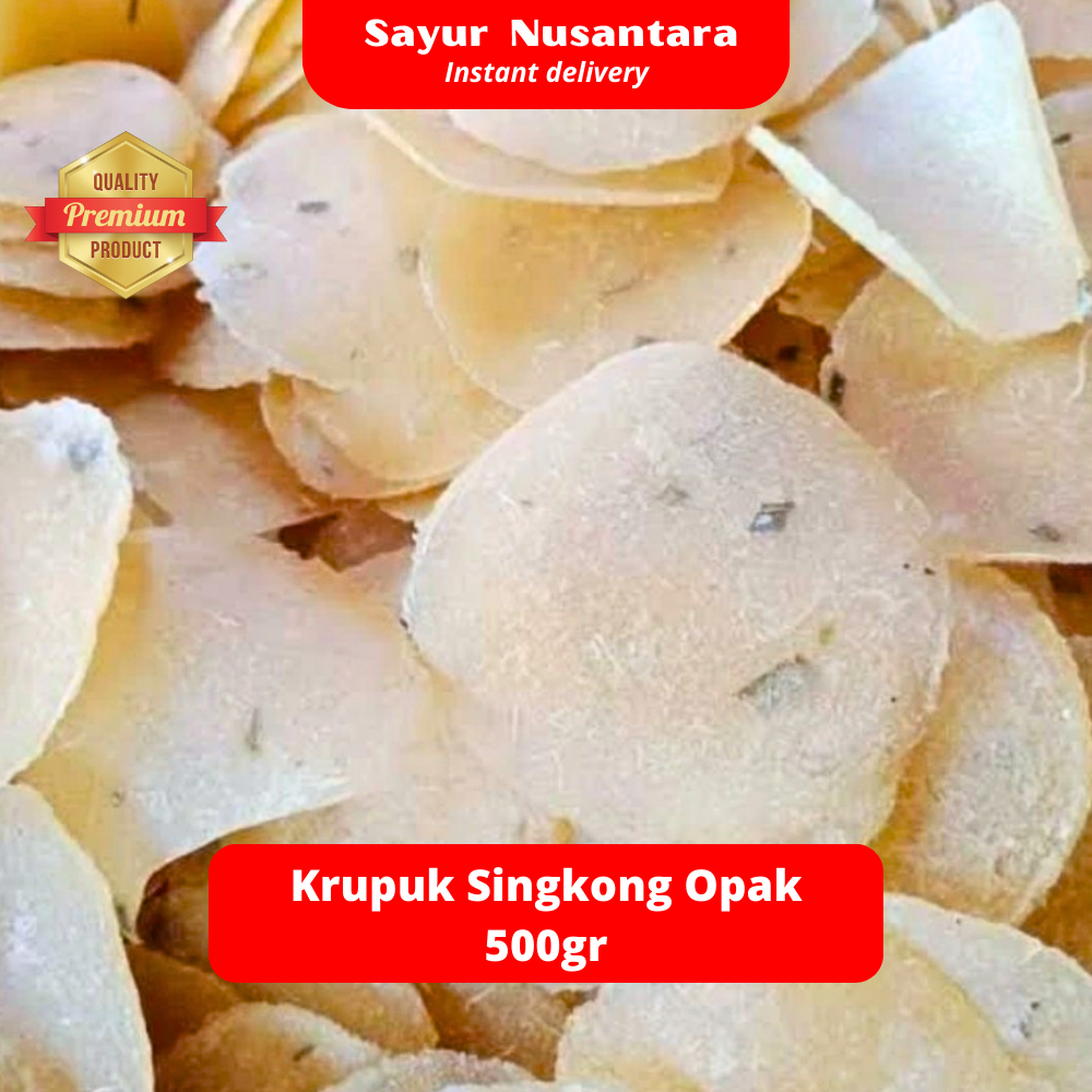 

Krupuk Singkong Opak 500gr - Sayur Nusantara