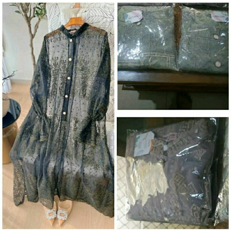 [READY SIAP KIRIM] LUNE TOP FAIRY TUNIC SASMAYA HARVEST MIDI LEAVY DRESS DAISY BLACK MALAIKA GARDENA