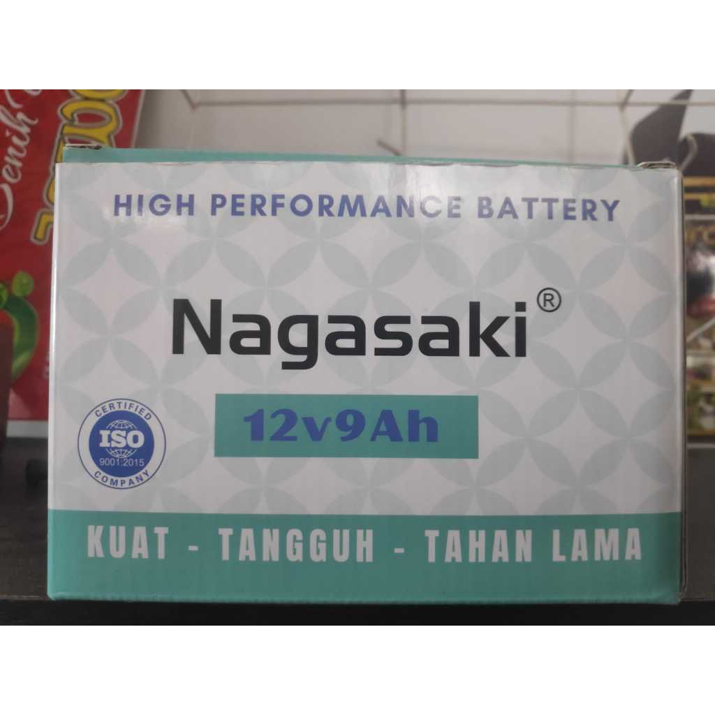 Aki Tangki Elektrik NAGASAKI 12V 9 AH