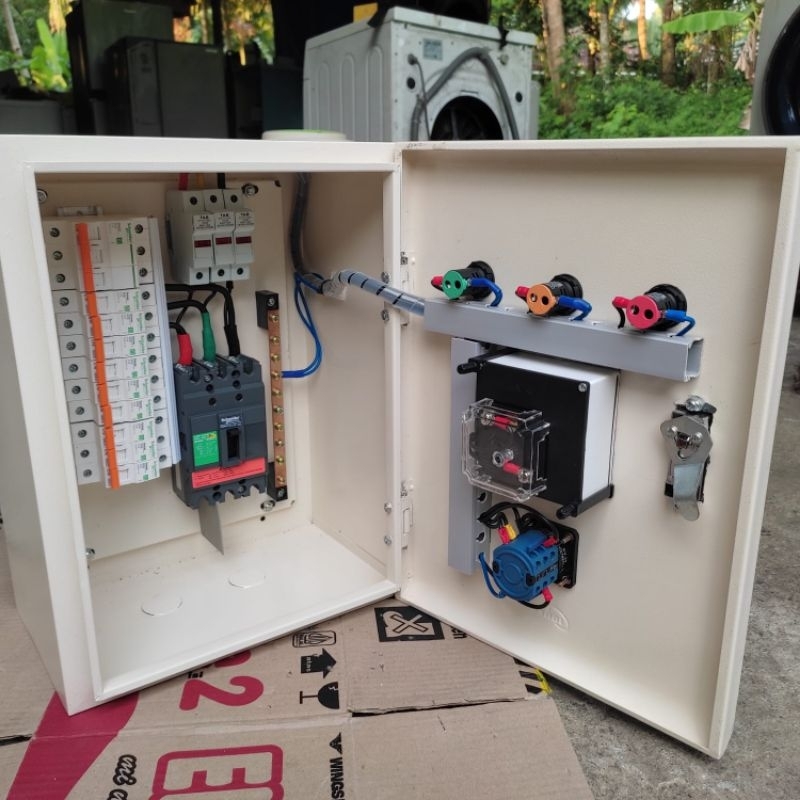 panel instalasi listrik 3 fase 12 group pembagi
