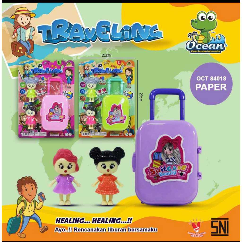 OCT84018 MAINAN ANAK TAS-TASAN TRAVELING TAS Lol