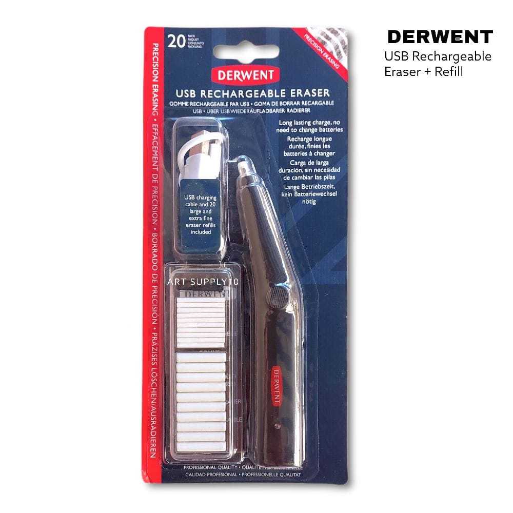 

Derwent USB Rechargeable Eraser - Penghapus Electric Free 20pcs Refill