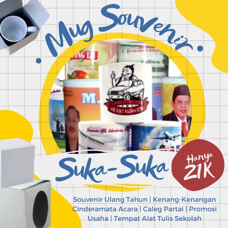 PRINT CETAK MUG POLOS SNI COATING