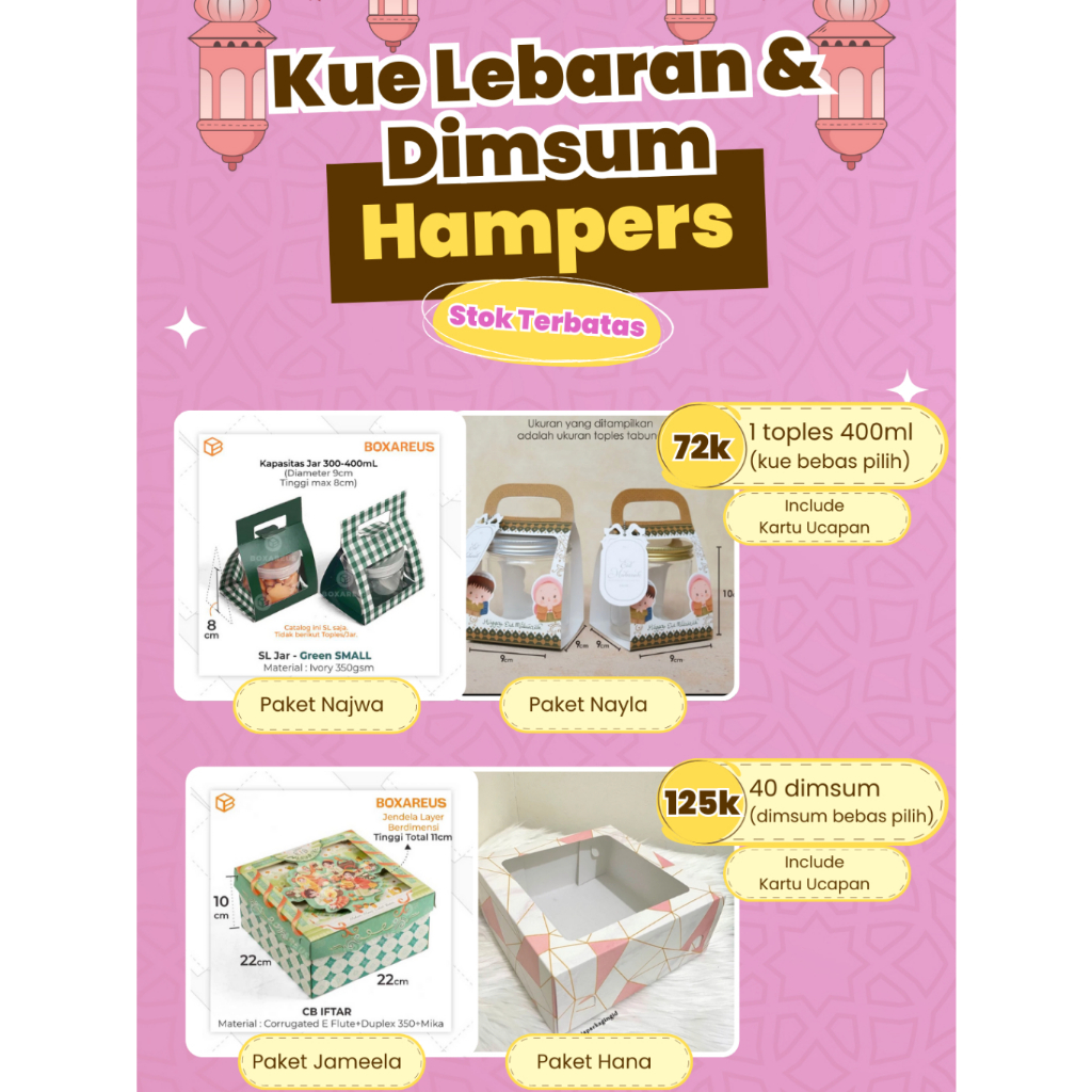 

HAMPERS KUE KERING & DIMSUM HOMEMADE