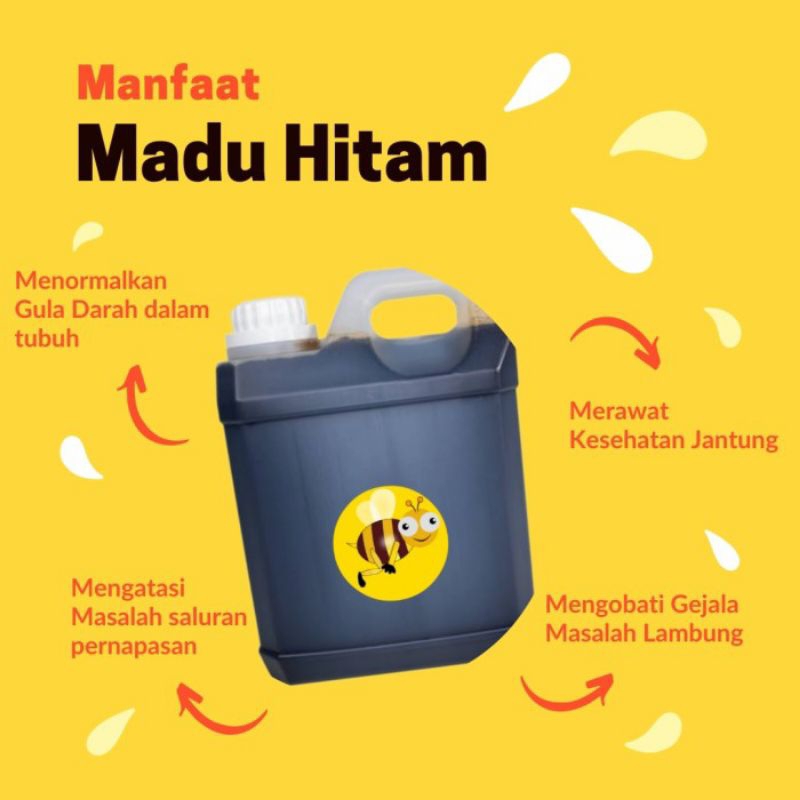 

madu Hitam pahit 1 kg tanpa campuran