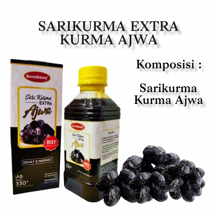 

Sarikurma ajwa Ekstra Annabawy 330gr/Kurma Ajwa Annabawy