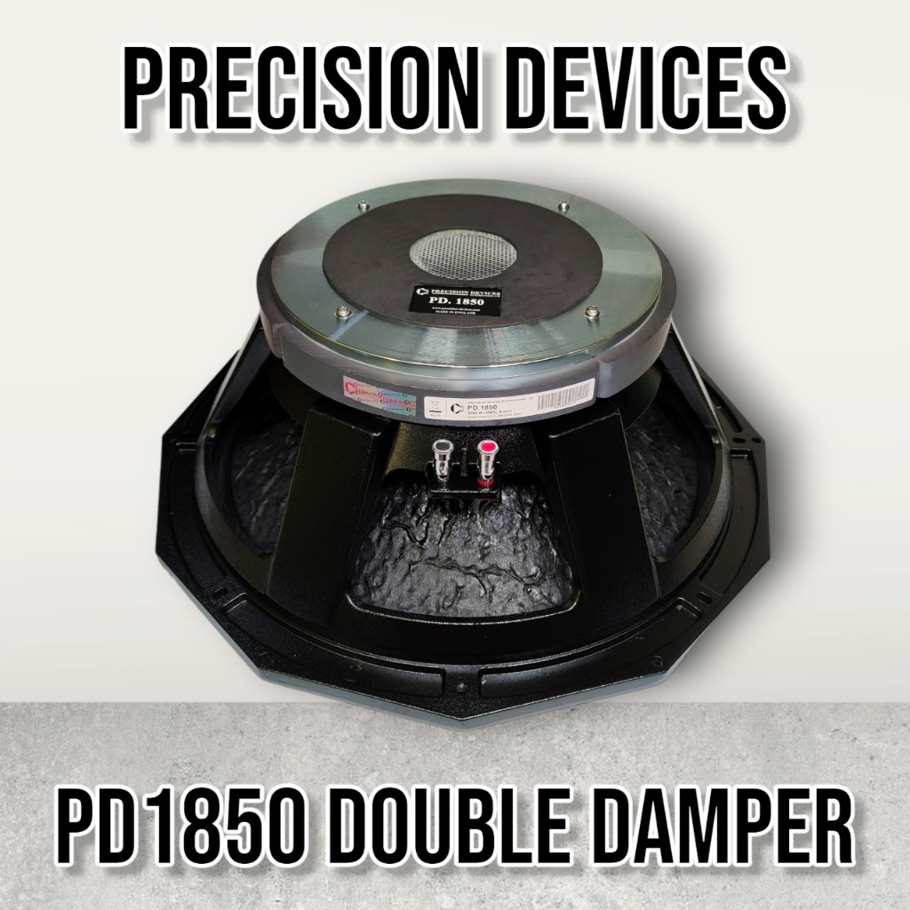 Speaker Komponen Precision Devices PD 1850 PD1850 DOUBLE DAMPER 18 INCH VOICE COIL 5
