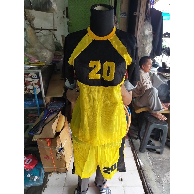 Baju Stelan Kiper Lengan Pendek Anak Tanggung Salur SL07