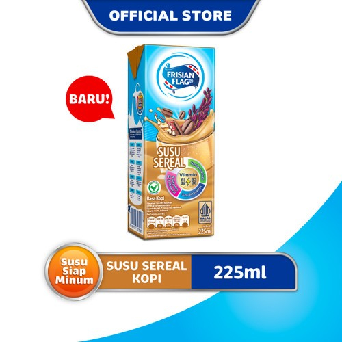 

susu uht bendera sereal kopi 225ml - uht frisian flag sereal kopi