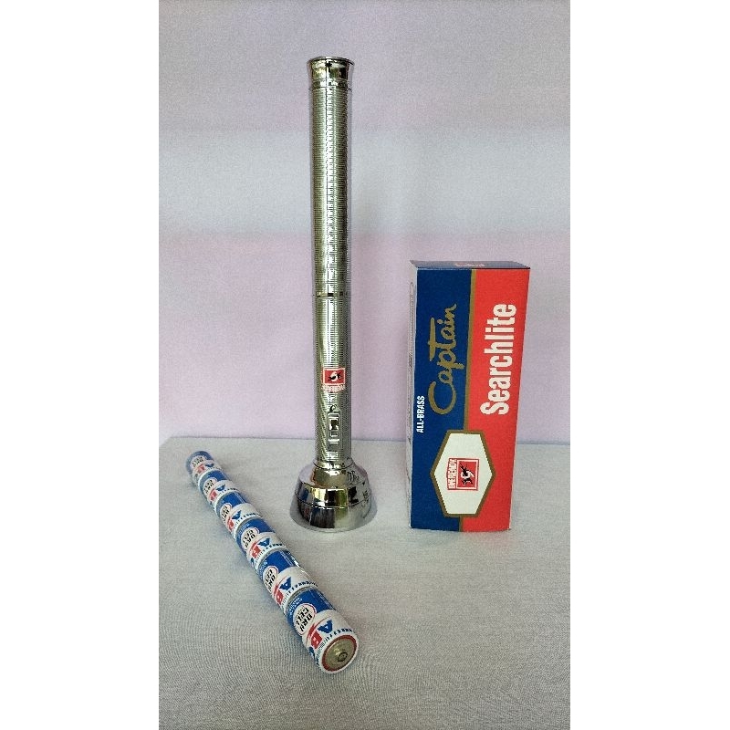 Senter EVEREADY NO 3760 Original Chrome 6 Baterai Langka Klasik Jadul Antik Legendaris