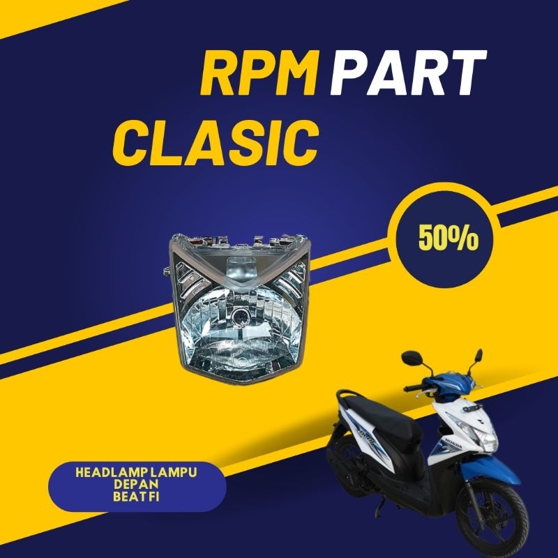 Lampu depan beat FI 2014 2015 2016 headlamp lampu depan beat fi new reflektor lampu depan beat fi