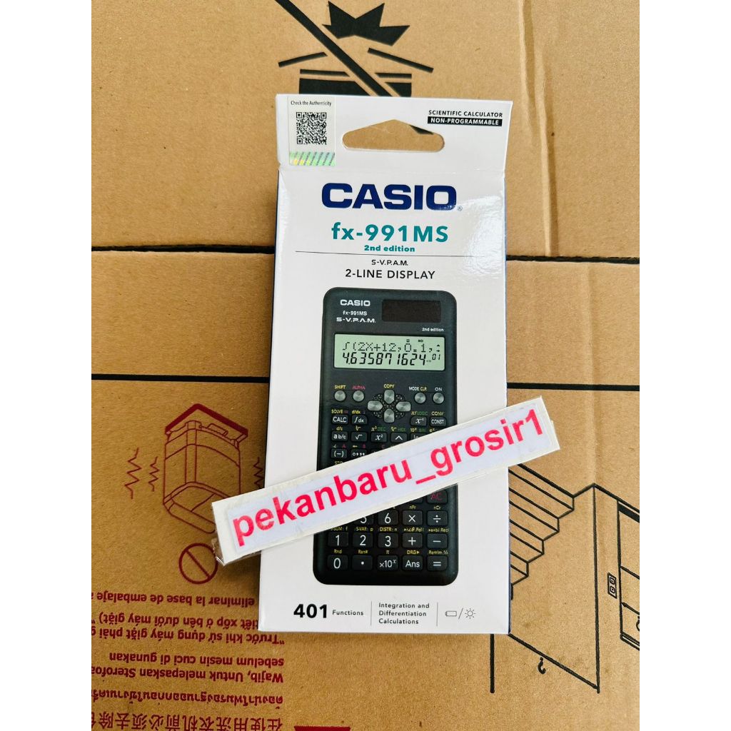 CASIO Kalkulator Scientific FX-991MS ORIGINAL GRADE FX991MS FX 991 MS 2ND EDITION