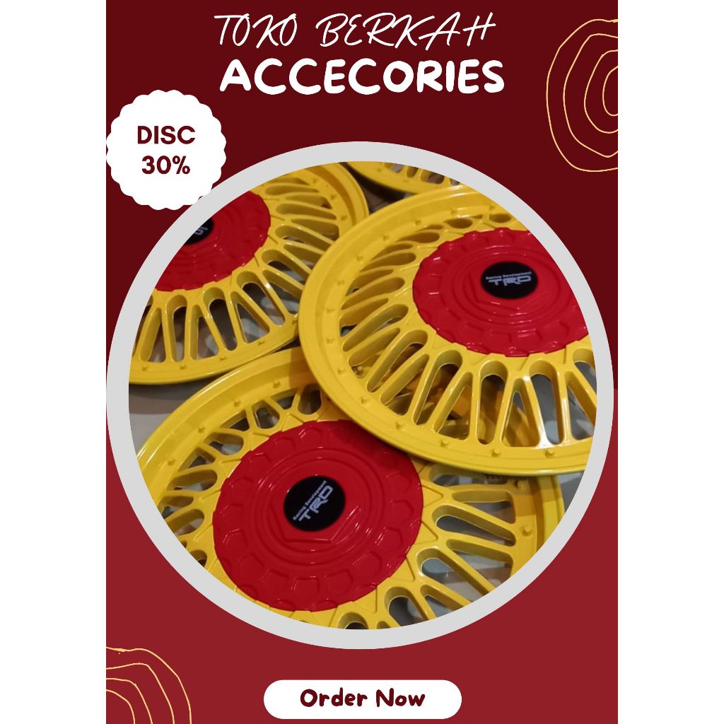 Tutup Dop Velg Mobil Ring 14 - Dop Velg Kaleng Mobil Ring 14 - Dop Velg Mobil Ring 14 - 1 SET DOP RO