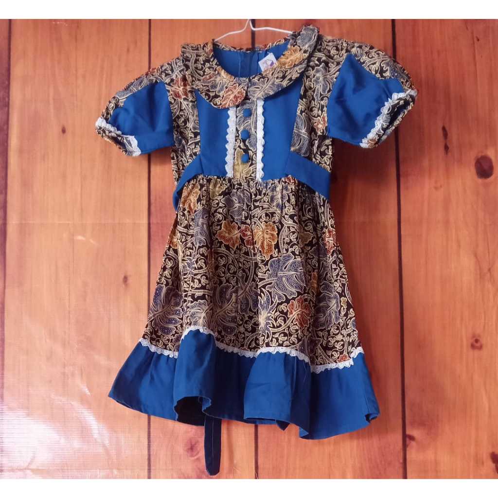 PROMO CUCI GUDANG LUCU BAJU ANAK LEBARAN MOTIF BATIK LILA JAYA MAGELANG