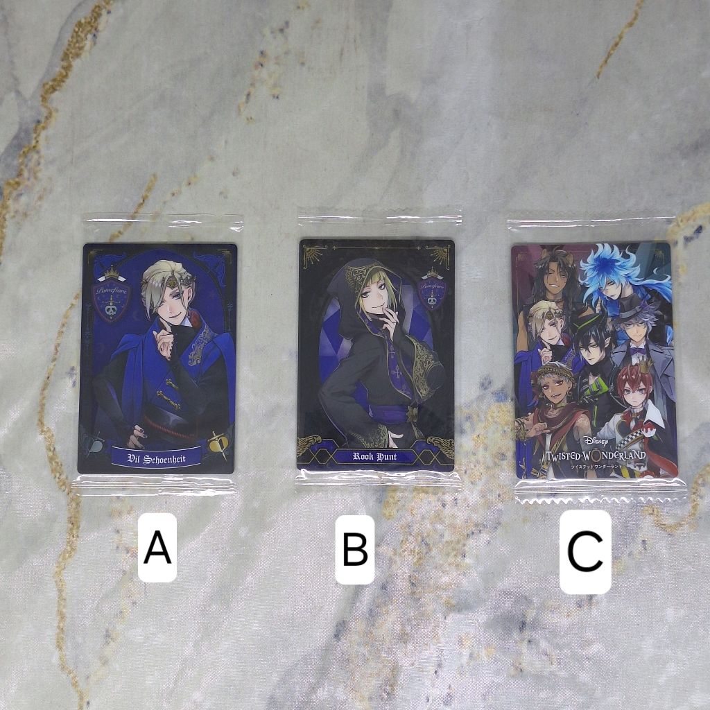 Twisted Wonderland Wafer Card Pomefiore Team Kartu
