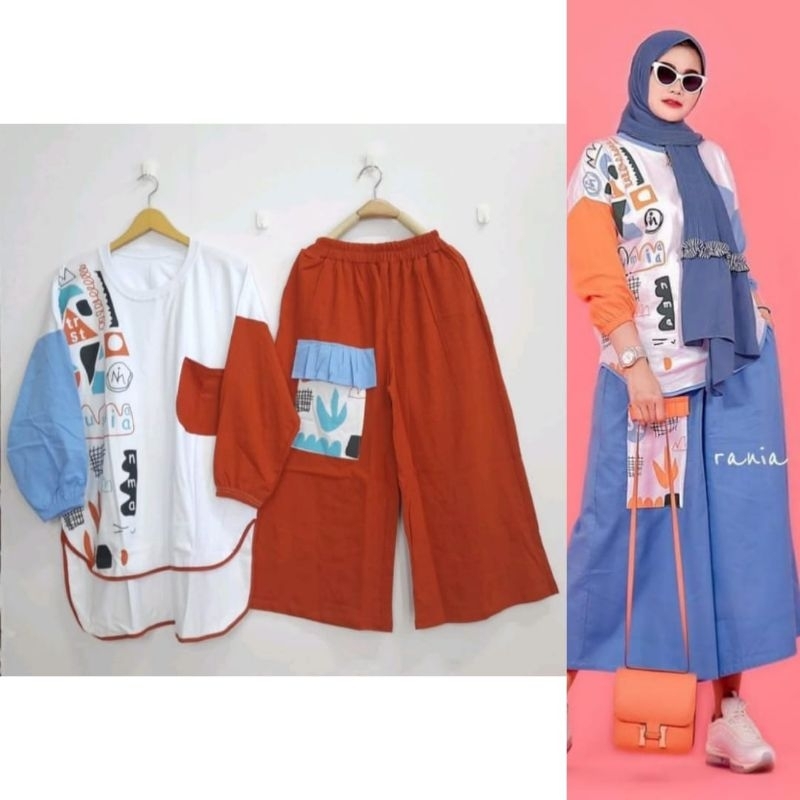 SET KULOT JUMBO NUMIA // ONE SET KAOS JUMBO BY JEVAN