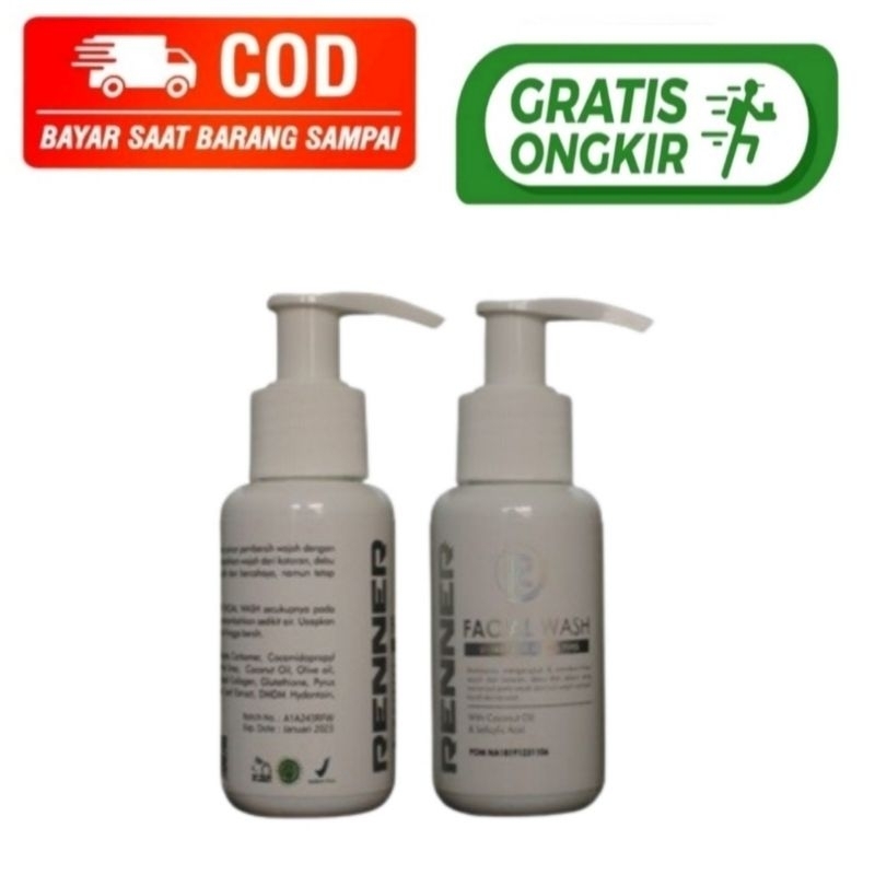 RENNER FACIAL WASH Sabun Pembersih Wajah Facial Wash  Asli Original Distributor Agen Medan