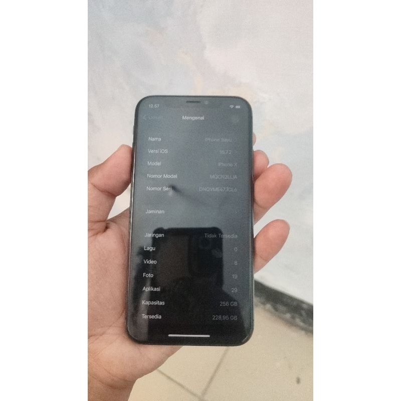 Iphone X 256gb (Black) Ibox (Second)