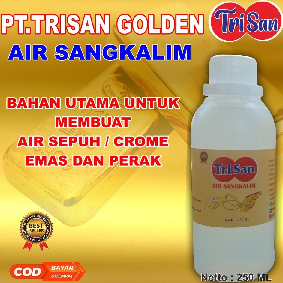 Miliki sekarang Trisan Golden Air Sangkalim Biang Untuk Membuat Air Sepuh Perhiasan Emas Dan Perak 2
