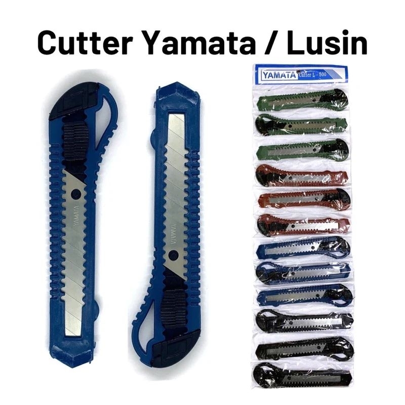 

Harga satuan Pisau Cutter Piso Cutter cuter kater Besar Pemotong Dus ATK Yamata Murah