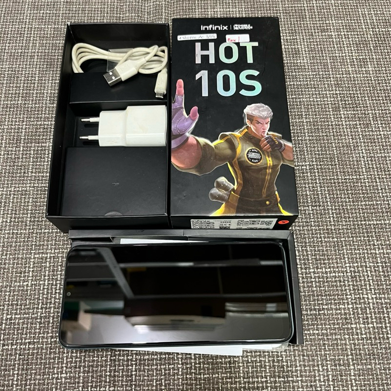 Infinix Hot 10s 4/64gb Fullset Second Garansi Resmi