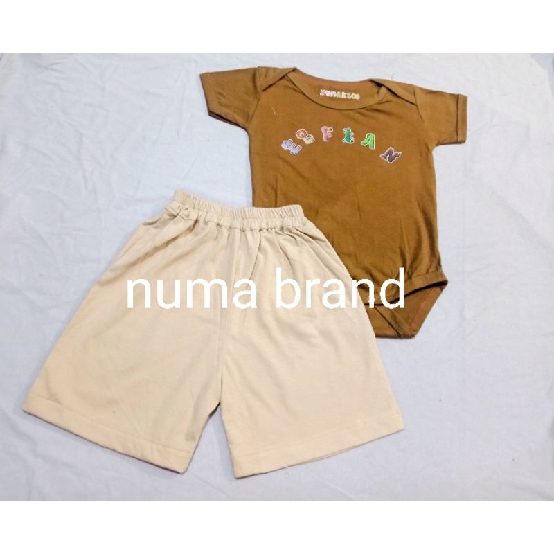 baju bayi custom nama/kaos anak lucu perempuan/one set anak custom nama