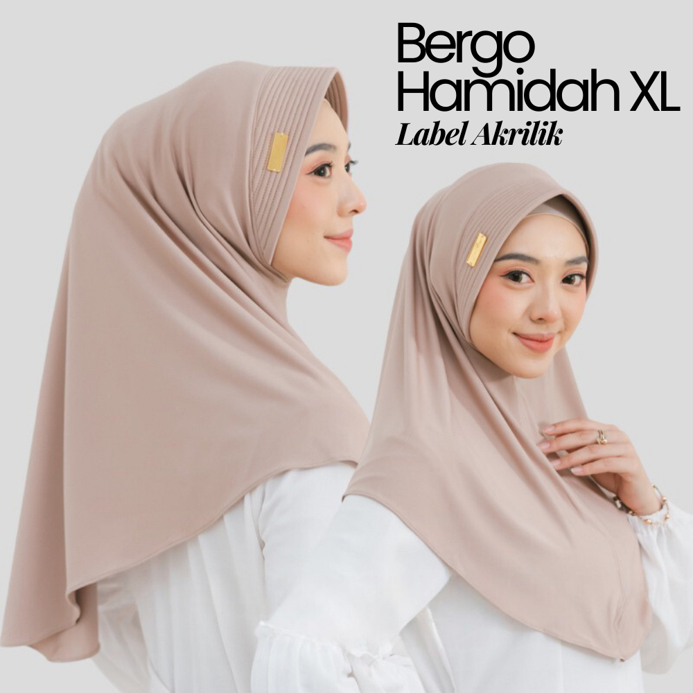 Kerudung Olahraga Bergo Hamidah Semua Ukuran S M L / Hijab Sport Jersey Menyerap Keringat / Bergo Ha