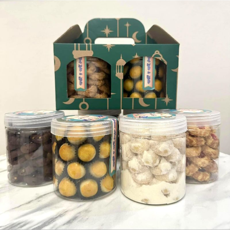 

hampers idul fitri isi nastar cookies isi 2 toples