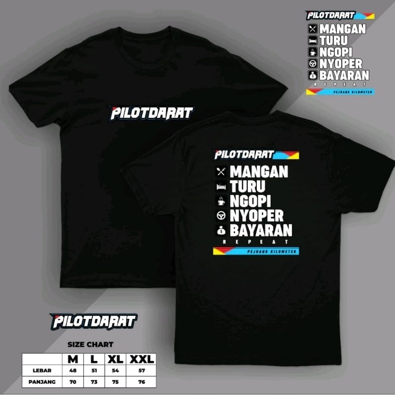 KAOS PILOT DARAT MANGAN TURU NGOPI NYOPER BAYARAN