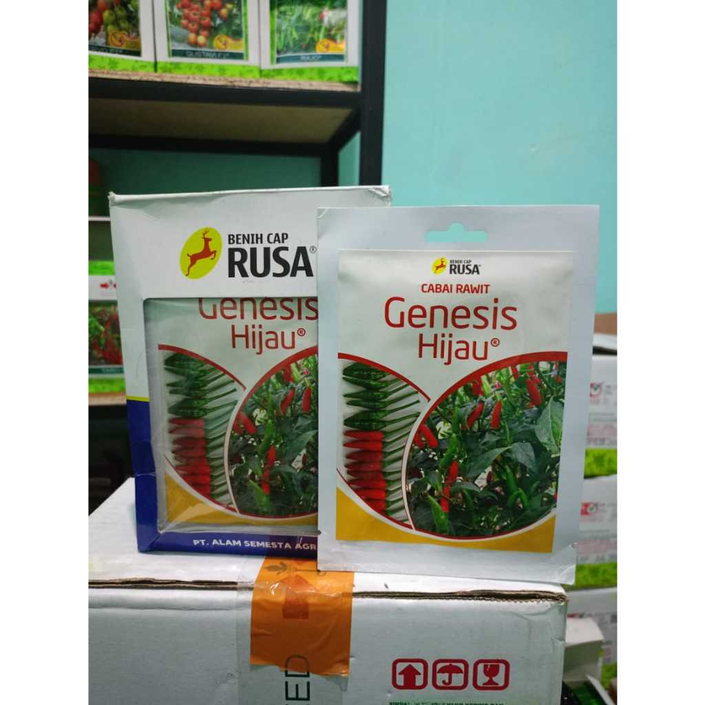Benih Cabe Rawit Hijau Genesis isi 10 gram