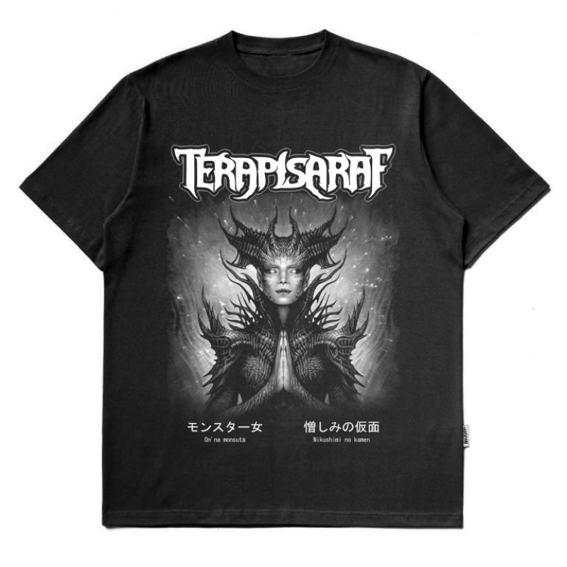 Kaos Distro Death Metal TERAPISARAF Lokal Brand , Kaos murah dan berkualitas hanya di OTOM STORE