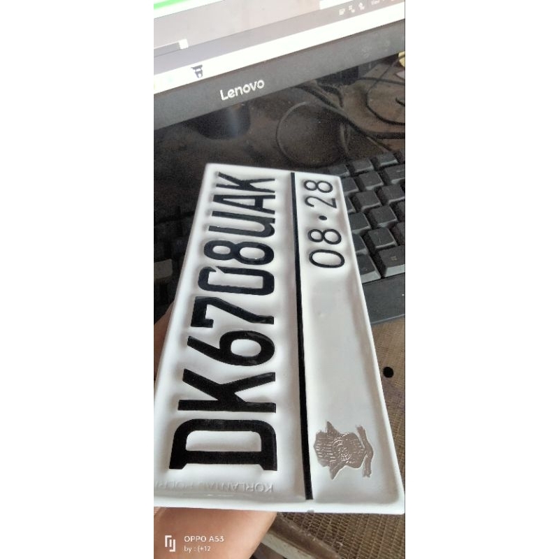 plat nomor motor font terbaru
