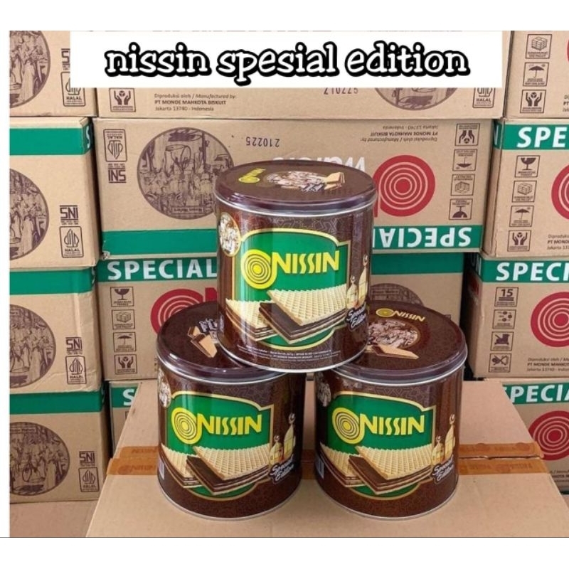 

nissin spesial editon/wafer nissin kaleng