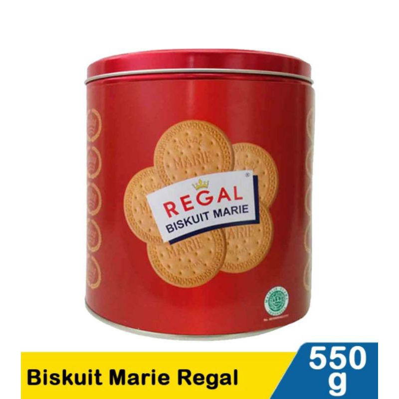 biskuit marie regal 550gr biskuit regal kaleng