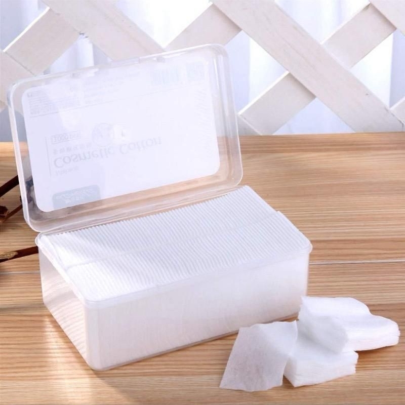 Super Soft Facial Cotton Pad Kapas Wajah isi 1000pcs / Kapas Wajah Toner Tipis 1000PC FREE BOX1 BOX 