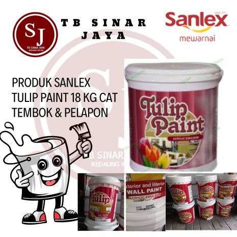 Sanlex Tulip Paint  Cat tembok & pelapon SUPER WHITE