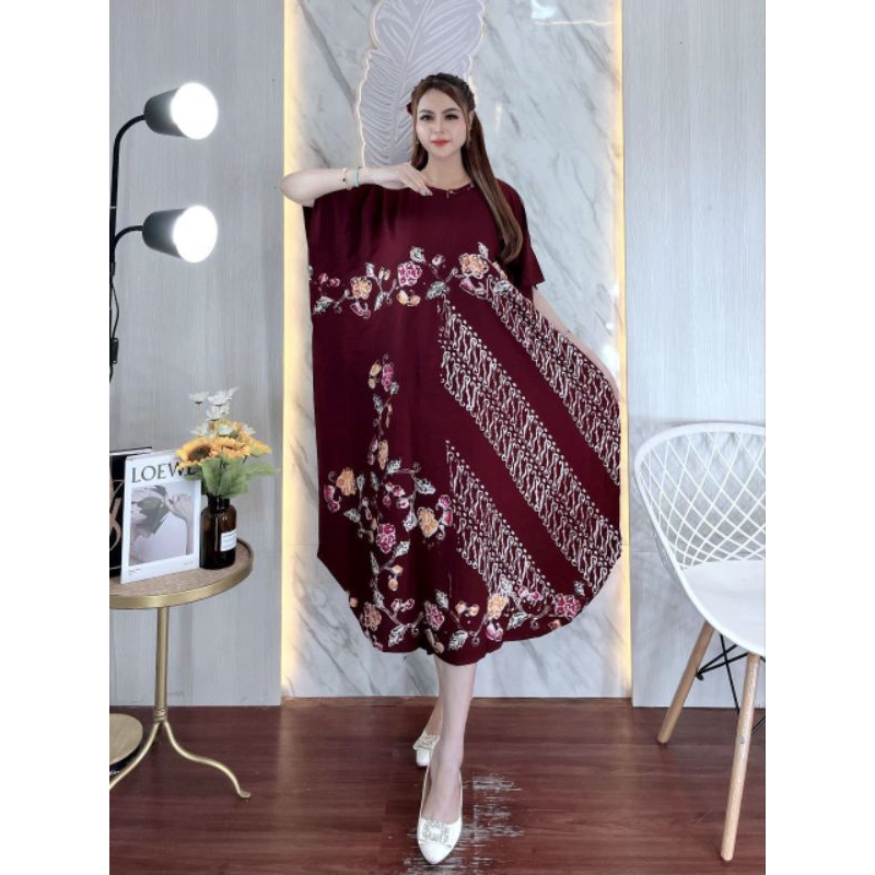 Daster JUMBO LD 140CM DASTER lowo jumbo encim cap batik pekalongan