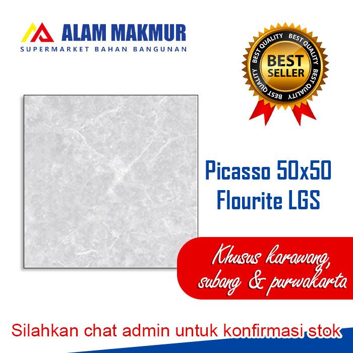 Keramik lantai 50x50 Picasso flourite LGS