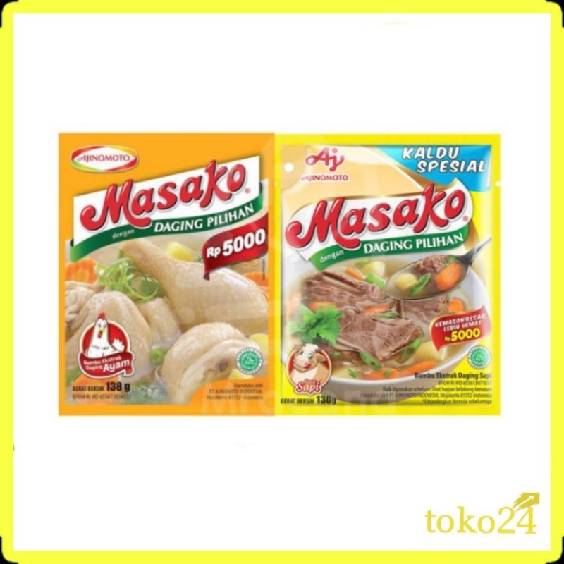 

Masako Kaldu Ayam 123 gr & Sapi 130 gr