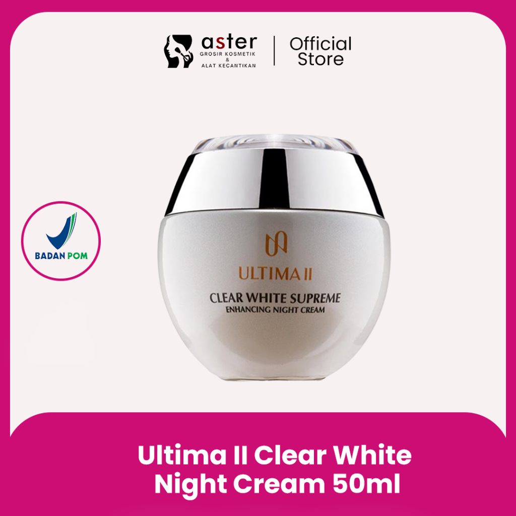 Aster Kosmetik - Ultima II Clear White Night Cream 50ml