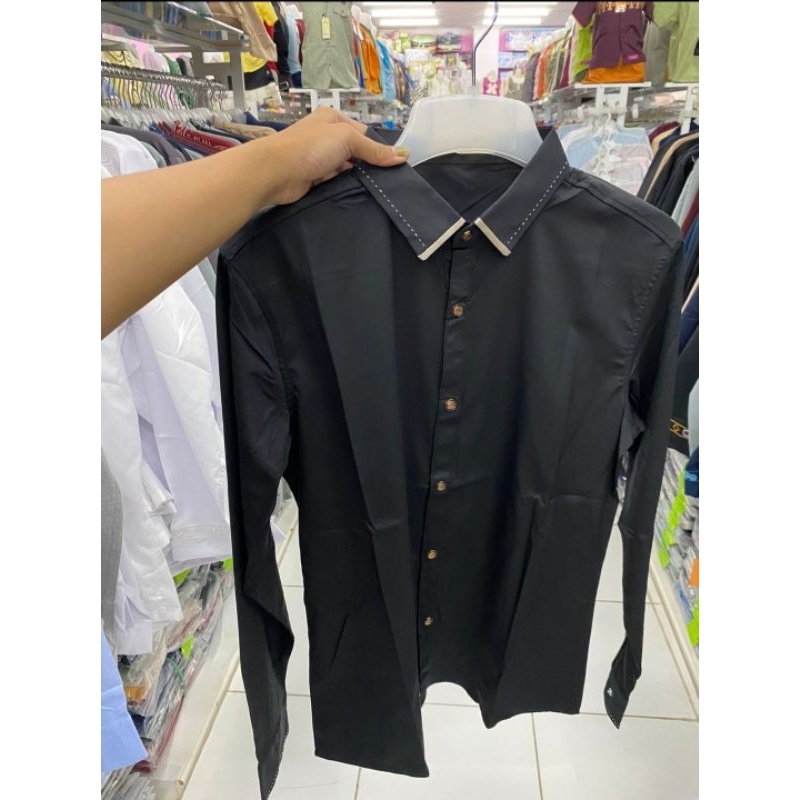 Nxnitrox SY8879 SY881Kemeja Pria Lengan Panjang Import L