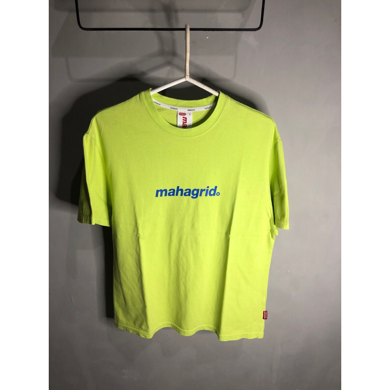 Kaos Mahagrid hijau neon