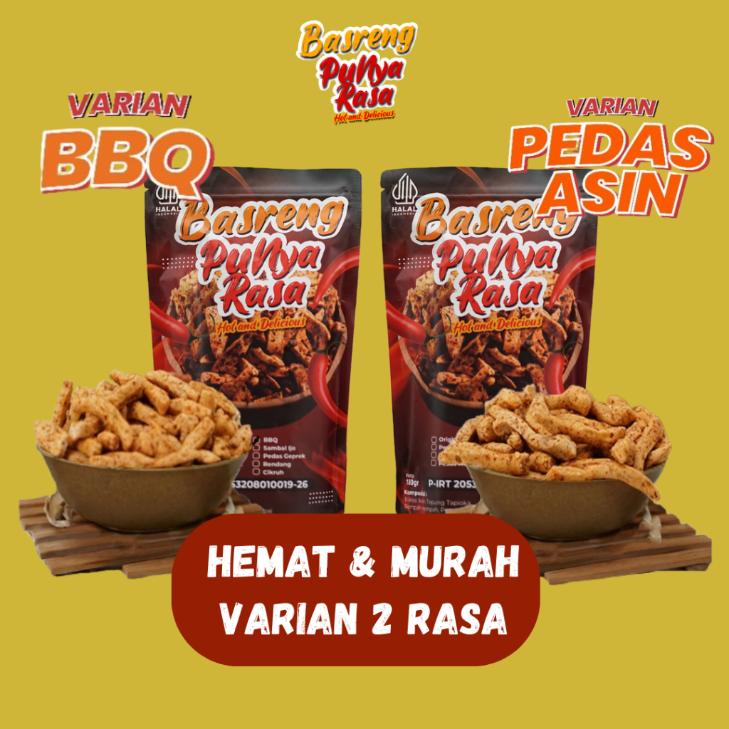 

Cemilan Baso Ikan BBQ dan Pedas Asin isi 2 Lebih Banyak Lebih Hemat