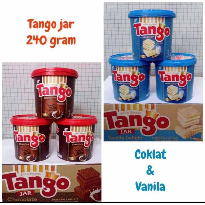 

(DISKON 50% DI VIDEO) TANGO Wafer Timba 270gr / Wafer Tango Jar Chocolate/Vanila