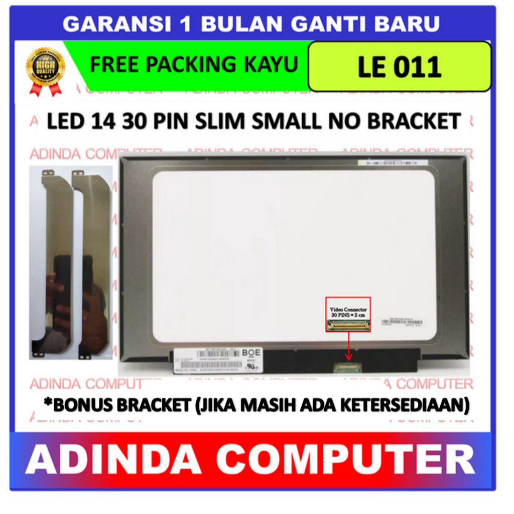 LCD LED Lenovo Ideapad 14IIL05 14IML05 S145-14IKB 14.0 Inch 30 Small NB