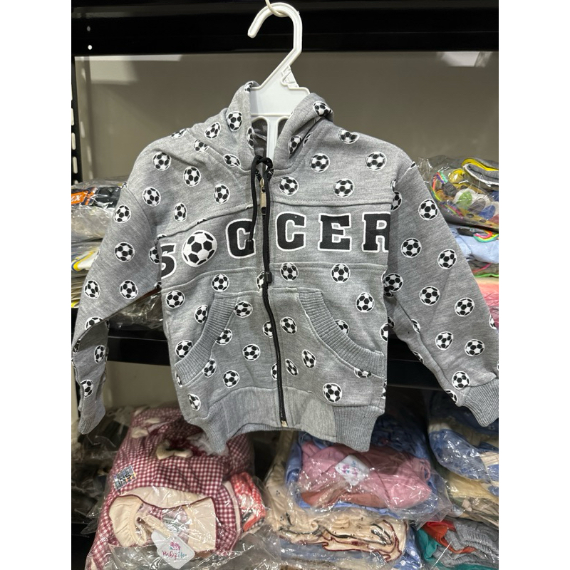 Jaket anak laki laki motif bola