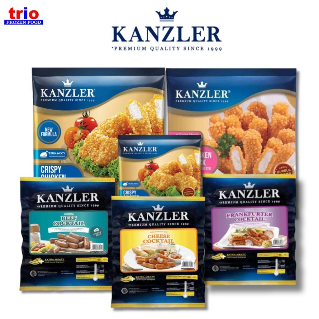 

SOSIS KANZLER 500GR | KANZLER NUGGET CRISPY / STICK BUBBLE CRUMB 450GR