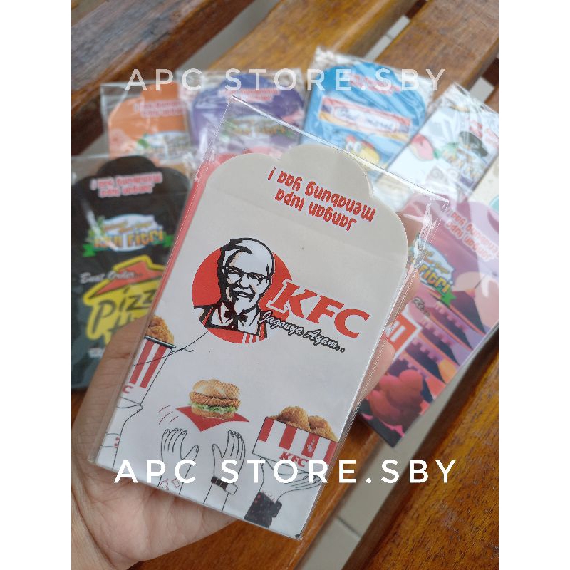 

(READY STOCK) ANGPAO AMPLOP LEBARAN VIRAL UNIK 2024 MOTIF BRAND TERKENAL VIRAL MIXUE CHATIME KFC STARBUCK siap kirim 1 pak isi 10 medium glossy